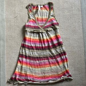 Striped Lightweight Sleeveless Tunic